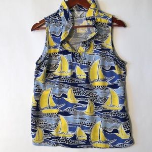 Crown and Ivy Ruffle neck tank szPL